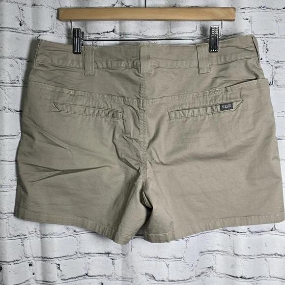 5.11 Tactical Women's Khaki Shorts Size 14 - Picture 6 of 9